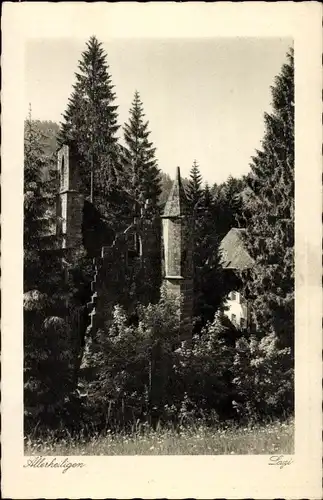 Ak Oppenau im Schwarzwald, Klosterruine Allerheiligen