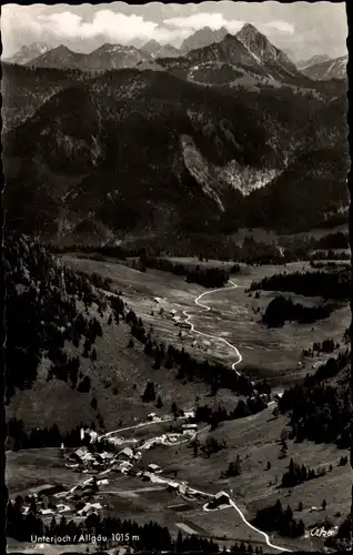 Ak Unterjoch Bad Hindelang im Oberallgäu, Ortsansicht