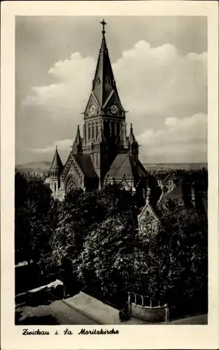 Ak Zwickau in Sachsen, Moritzkirche