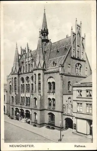 Ak Neumünster in Holstein, Rathaus