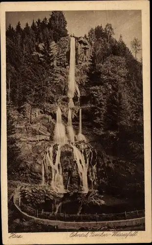 Ak Oker Goslar am Harz, Okertal, Romker-Wasserfall