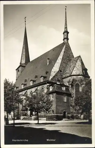 Ak Weimar in Thüringen, Herderkirche