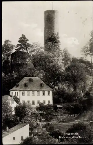 Ak Bad Lobenstein in Thüringen, Blick zum alten Turm