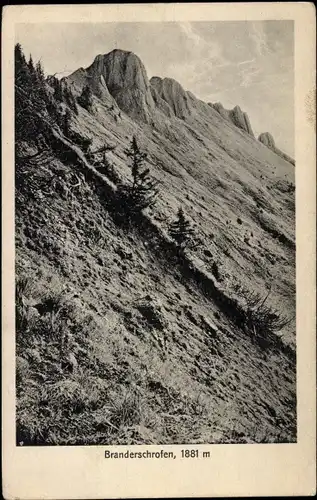 Ak Schwangau im Ostallgäu, Tegelberg, Branderschrofen