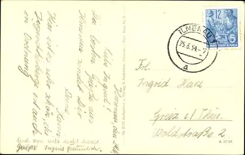 Ak Ilmenau in Thüringen, Kickelhahn, Turm