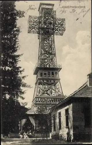 Ak Stolberg im Harz, Gasthaus Josephshöhe, Aussichtsturm