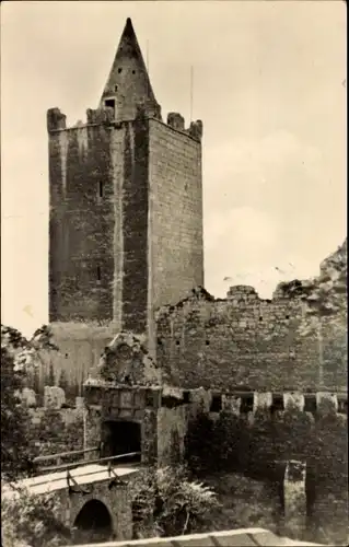 Ak Bad Kösen Naumburg an der Saale, Rudelsburg, Brücke