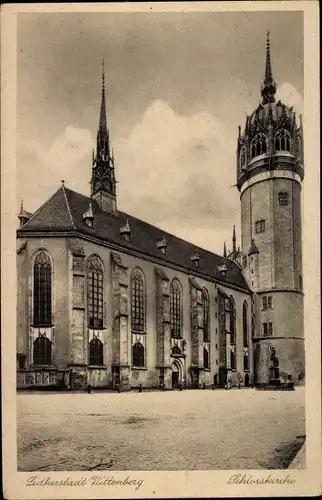 Ak Lutherstadt Wittenberg, Schlosskirche