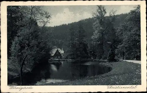 Ak Wernigerode im Harz, Christianental, Gebäude