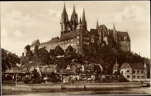 Ak Meißen an der Elbe, Albrechtsburg