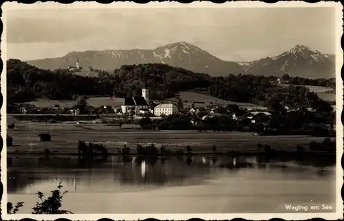 Ak Waging am See Oberbayern, Gesamtansicht