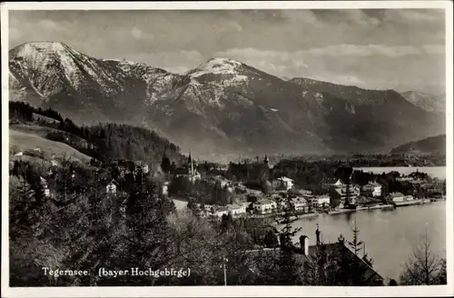 Ak Tegernsee in Oberbayern, Gesamtansicht