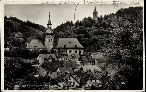 Ak Bad Berneck im Fichtelgebirge Bayern, Ortsansicht, Turm