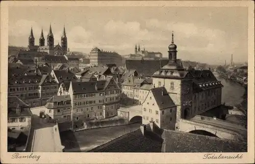 Ak Bamberg in Oberfranken, Totalansicht