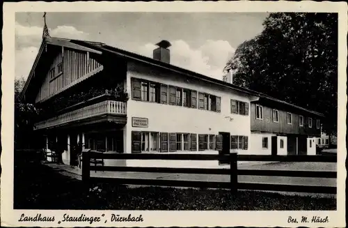 Ak Dürnbach Gmund am Tegernsee Oberbayern, Landhaus Staudinger