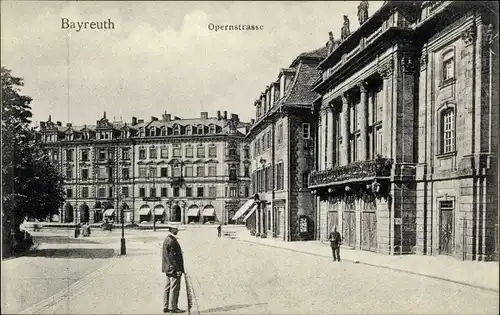 Ak Bayreuth in Oberfranken, Opernstraße