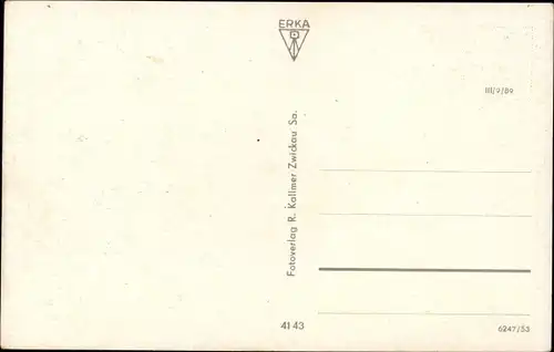 Ak Lugau im Erzgebirge, Sparkasse