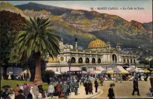 Ak Monte Carlo Monaco, Cafe de Paris