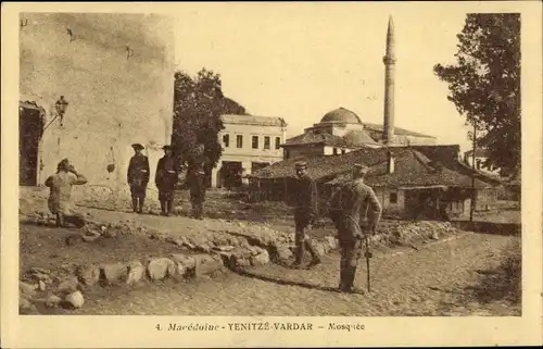 Ak Yenitzé Vardar Griechenland, Moschee, Soldaten, Moschee