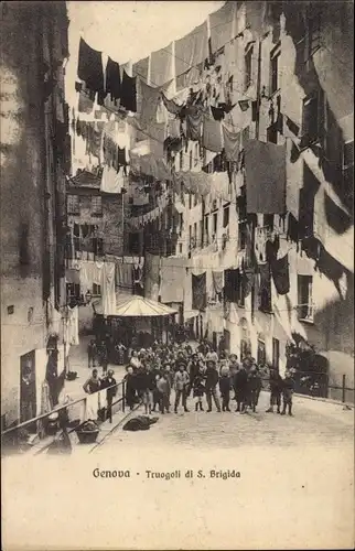 Ak Genova Genua Liguria, Truogoli di San Brigida