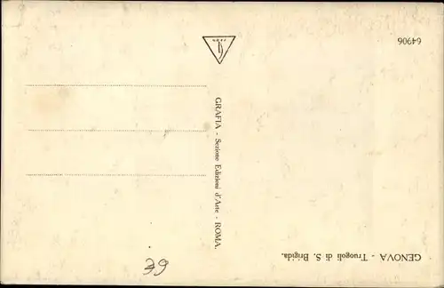 Ak Genova Genua Liguria, Truogoli di San Brigida
