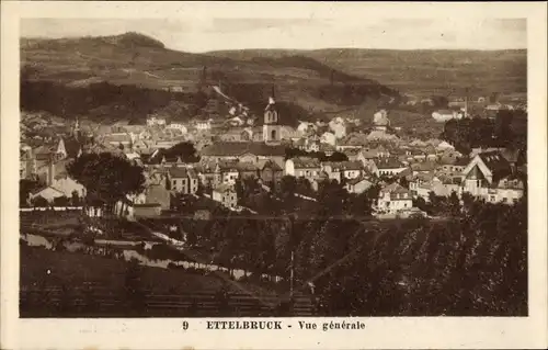 Ak Ettelbrück Luxemburg, Gesamtansicht