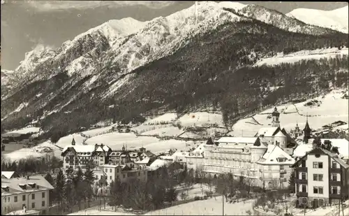Ak Colle Isarco Gossensaß Brenner Brennero Südtirol, Teilansicht im Winter