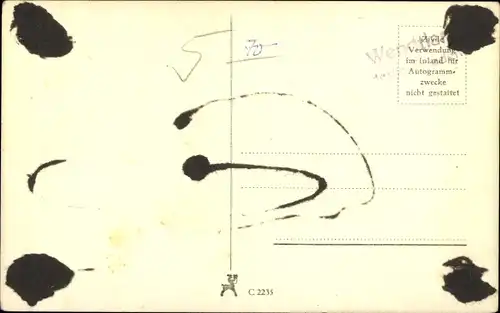 Ak Schauspieler Hans Söhnker, Portrait, Autogramm