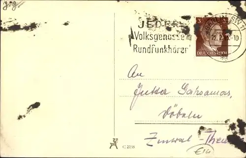 Ak Schauspieler Hans Söhnker, Portrait im Profil, Sessel, Autogramm