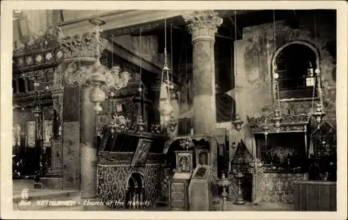Ak Bethlehem Palästina, Kircheninneres