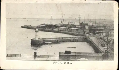 Ak Callao Peru, Hafen