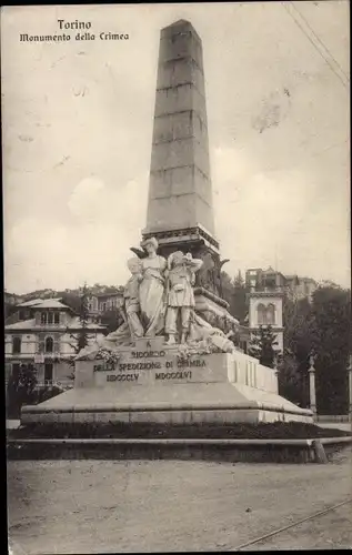 Ak Torino Turin Piemonte, Monumento della Crimea