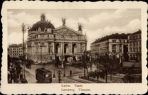 Ak Lwiw Lwów Lemberg Ukraine, Theater