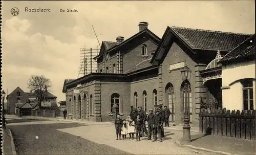 Ak Roeselare Roeselaere Rousselare Roeselare Westflandern, Bahnhof