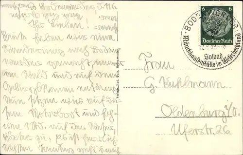 Ak Bodenwerder an der Weser, Motorboot Freiherr von Münchhausen