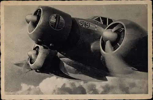 Ak Italienisches Militärflugzeug, Bomber, S79