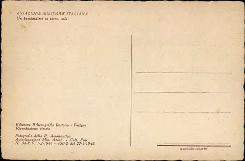 Ak Italienisches Militärflugzeug, Bomber, S79