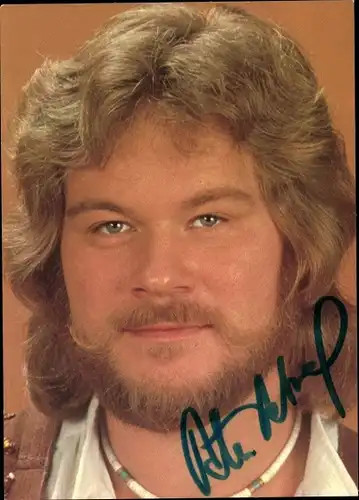 Autogrammkarte Peter Petrel, Portrait, Autogramm