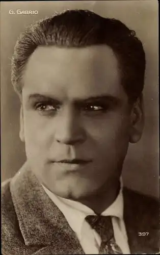 Ak Schauspieler G. Gabrio, Portrait