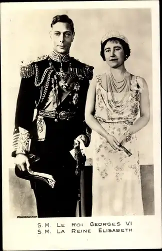 Ak König Georg VI. und Königin Elisabeth