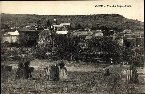 Ak Oger Marne, Vue des Septs-Vents