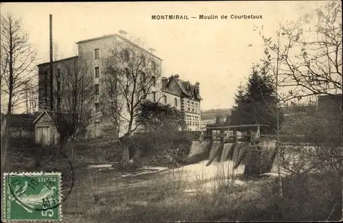 Ak Marchais Montmirail Marne, Moulin de Courbetaux