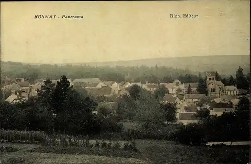 Ak Rosnay Marne, Panorama