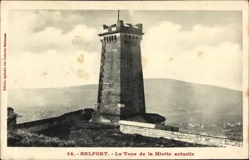 Ak Belfort Beffert Beffort Territoire de Belfort, La Tour de la Miotte heute