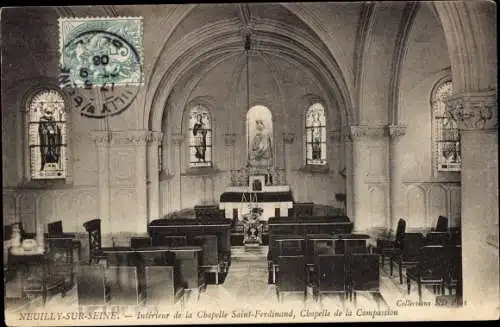 Ak Neuilly sur Seine Hauts de Seine, Interieur de la Chapelle Saint-Ferdinand