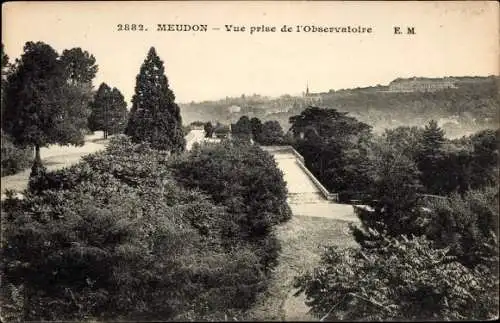 Ak Meudon Hauts de Seine, Vue prise de l'Observatoire