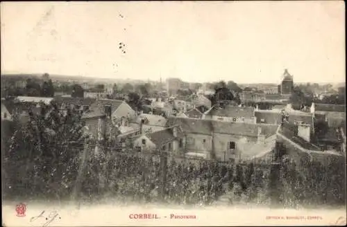 Ak Corbeil Essonne, Panorama