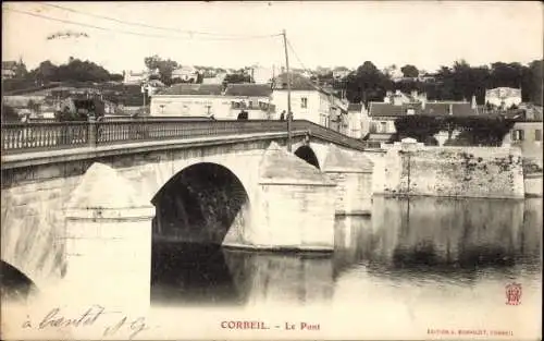 Ak Corbeil Essonne, Le Pont