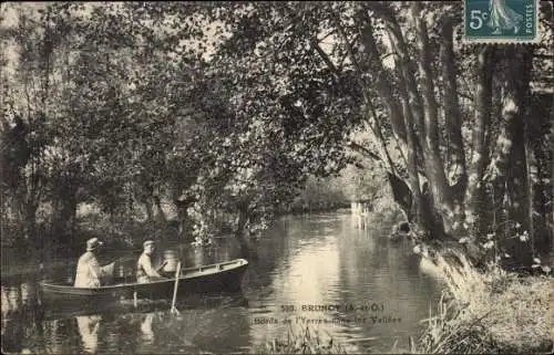 Ak Brunoy Essonne, Bords de l'Yerres dans les Vallees