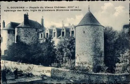Ak Dourdan Essonne, Facade du Vieux Chateau